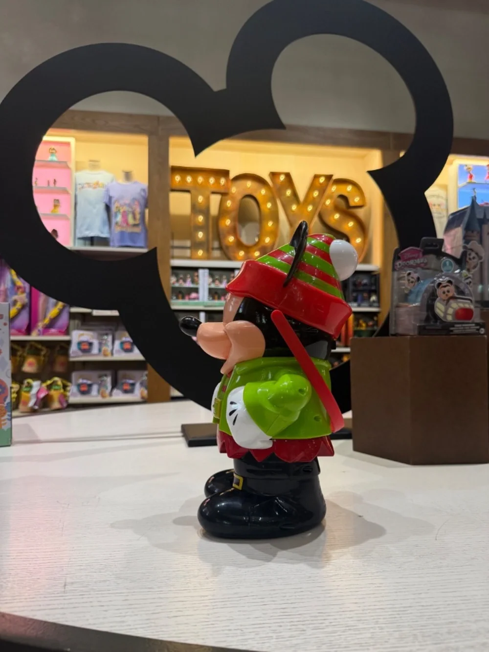 Mickey Elf Popcorn Bucket Premium Collectible